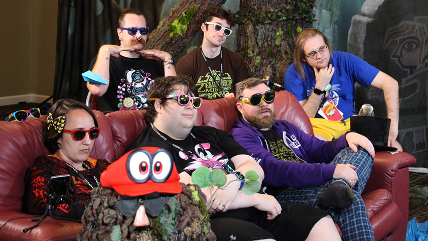 The entire couch wearing sunglasses (except Abra) and acting real cool